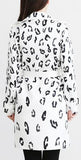 Cheetah Print Trench Coat in White - DESIGNER INSPIRED FASHIONS