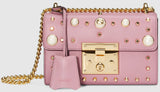 Padlock Pearl Studded Leather Shoulder Bag - (Various colors to choose from) - DESIGNER INSPIRED FASHIONS