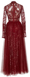 Chest Cut-Out Dress, Burgundy | DESIGNER INSPIRED FASHIONS