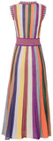 Rainbow Stripe Knit Dress - DESIGNER INSPIRED FASHIONS