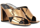 Metallic 'Lou Lou' Mules - Black, Red, Gold | DESIGNER INSPIRED FASHIONS