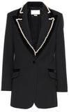 Pearl-Trimmed Blazer