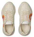 Rhyton Sneakers with Interlocking G and Heart