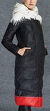 Color Contrast Puffer Down Coat - DESIGNER INSPIRED FASHIONS