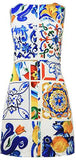 Tile Print Mini Dress