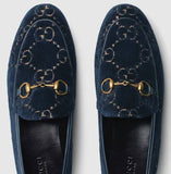 Jordaan GG Velvet Loafers - Red, Blue, Brown