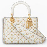 Supple Lady Dior Bag in Studded Cannage