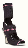 Knitted Open-Toe Sandals - Black - DESIGNER INSPIRED FASHIONS