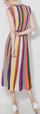 Rainbow Stripe Knit Dress - DESIGNER INSPIRED FASHIONS