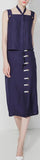 Linen Cotton Tank & Hook-Button Skirt Set - DESIGNER INSPIRED FASHIONS