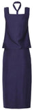 Linen Cotton Tank & Hook-Button Skirt Set - DESIGNER INSPIRED FASHIONS