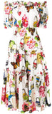 Shirred Butterfly Midi Dress | DESIGNER INSPIRED FASHIONS