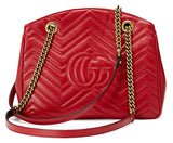 GG Marmont 2.0 Medium Quilted Shoulder Bag - (White, Red, Black) - DESIGNER INSPIRED FASHIONS
