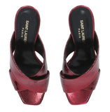 Metallic 'Lou Lou' Mules - Black, Red, Gold | DESIGNER INSPIRED FASHIONS