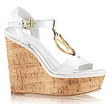 'Carioca' Wedge Sandals, White or Black - DESIGNER INSPIRED FASHIONS