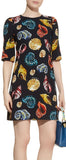 Seashell Crepe Shift Dress