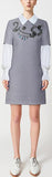 Embellished Wool Shirt-Dress