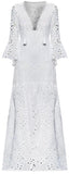 Lace-up Macrame-Lace Maxi Dress