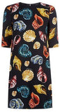 Seashell Crepe Shift Dress
