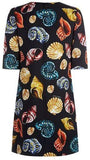 Seashell Crepe Shift Dress