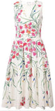 Pleated Floral Dress