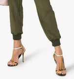Strappy Logo High Heel Sandals