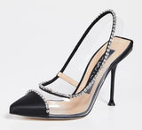 Milani Diamond Slingback Pumps