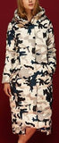 Long Camouflage Puffer Down Coat - DESIGNER INSPIRED FASHIONS