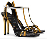 Strappy Logo High Heel Sandals