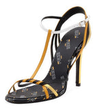 Strappy Logo High Heel Sandals