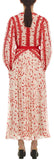 Crescent Printed Chiffon Midi Dress
