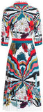 Multi Colored Printed Shirt-Dress