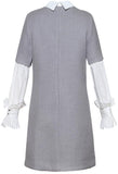 Embellished Wool Shirt-Dress