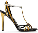 Strappy Logo High Heel Sandals