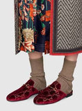 Princetown GG Velvet Slipper