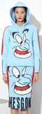 Blue Genie Printed Hooded Sweater & Skirt Set - DESIGNER INSPIRED FASHIONS