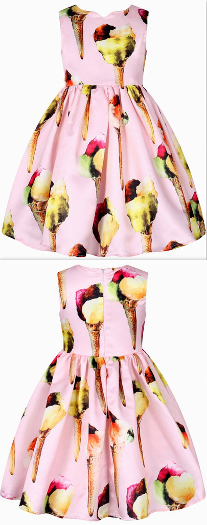 Gelato Print Print Dress - DESIGNER INSPIRED FASHIONS