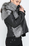 Fox Fur Leather Jacket