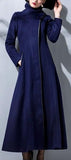 Long Cashmere & Wool Coat - (Red, Blue, Beige, Multi) - DESIGNER INSPIRED FASHIONS
