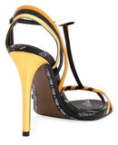 Strappy Logo High Heel Sandals