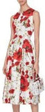 Floral Print Pleated Dress
