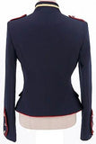 Color-Contrast Military Jacket