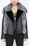 Fox Fur Leather Jacket