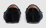 Velvet Ballet Flat with Bee, Black