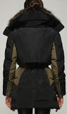 Fur Collar Elasticated Waist Short Down Coat - DESIGNER INSPIRED FASHIONS