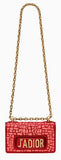 Mini J'adior Flap Bag - Black, Blue, Yellow, Red, Pink