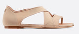 Etoile Thong Sandal in Micro Mesh, Beige