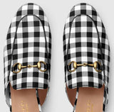 Princetown Check Fabric Slipper
