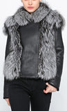 Fox Fur Leather Jacket
