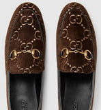 Jordaan GG Velvet Loafers - Red, Blue, Brown